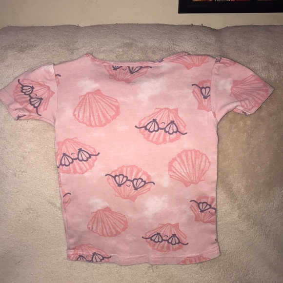 Carter’s just one you 3T pink white and purple short sleeved shirt 💕 - Picture 2 of 4